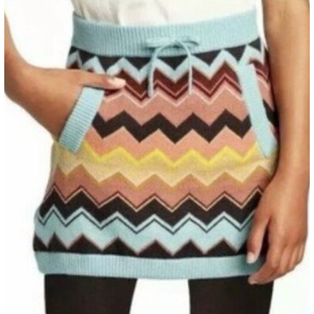 Missoni Target skirt 20 years design chevron zig zag knit skirt size XL 12-14 NW
